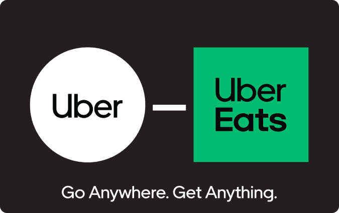 Uber & Uber eats Gift Card Canada — Uber Rides & Eats Canada